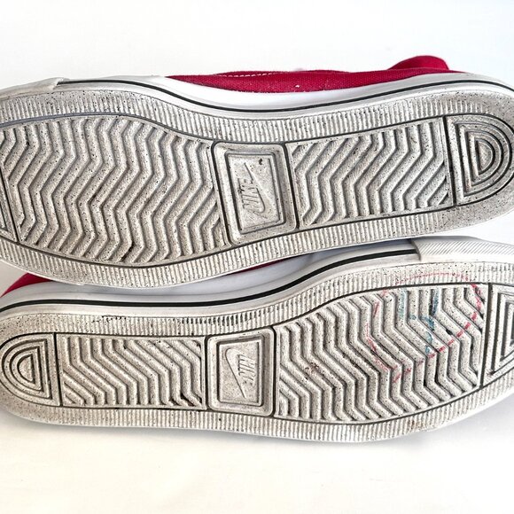 Nike High Top Canvas Unisex Basketball Cross Training Red Shoes Size M 7.5 W 9.5 - Picture 7 of 10